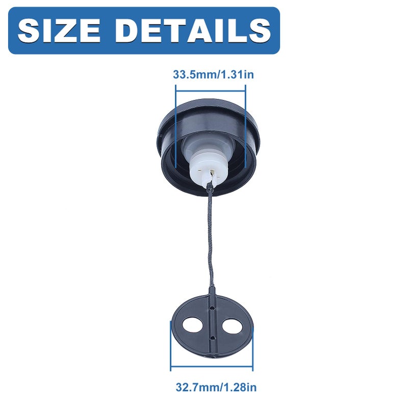 AUMEL Fuel Tank Cap Kit 2Pcs For Stihl FS75 FS80 FS85 FS120 FS200 FS38 FS45 FS55 FS56 FS72 FS74 FS76 FS86 FS88 FS106 FS108 FS120R FS200R FS250 FS300 FS350 FS400 FS450 Replaces 4128-350-0505 - Image 4
